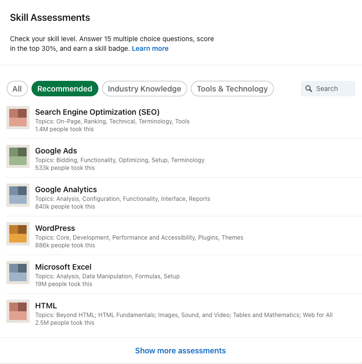 LinkedIn's profile completion bar: a status mechanic that works because the goal (a strong profile) is legible and meaningful to users